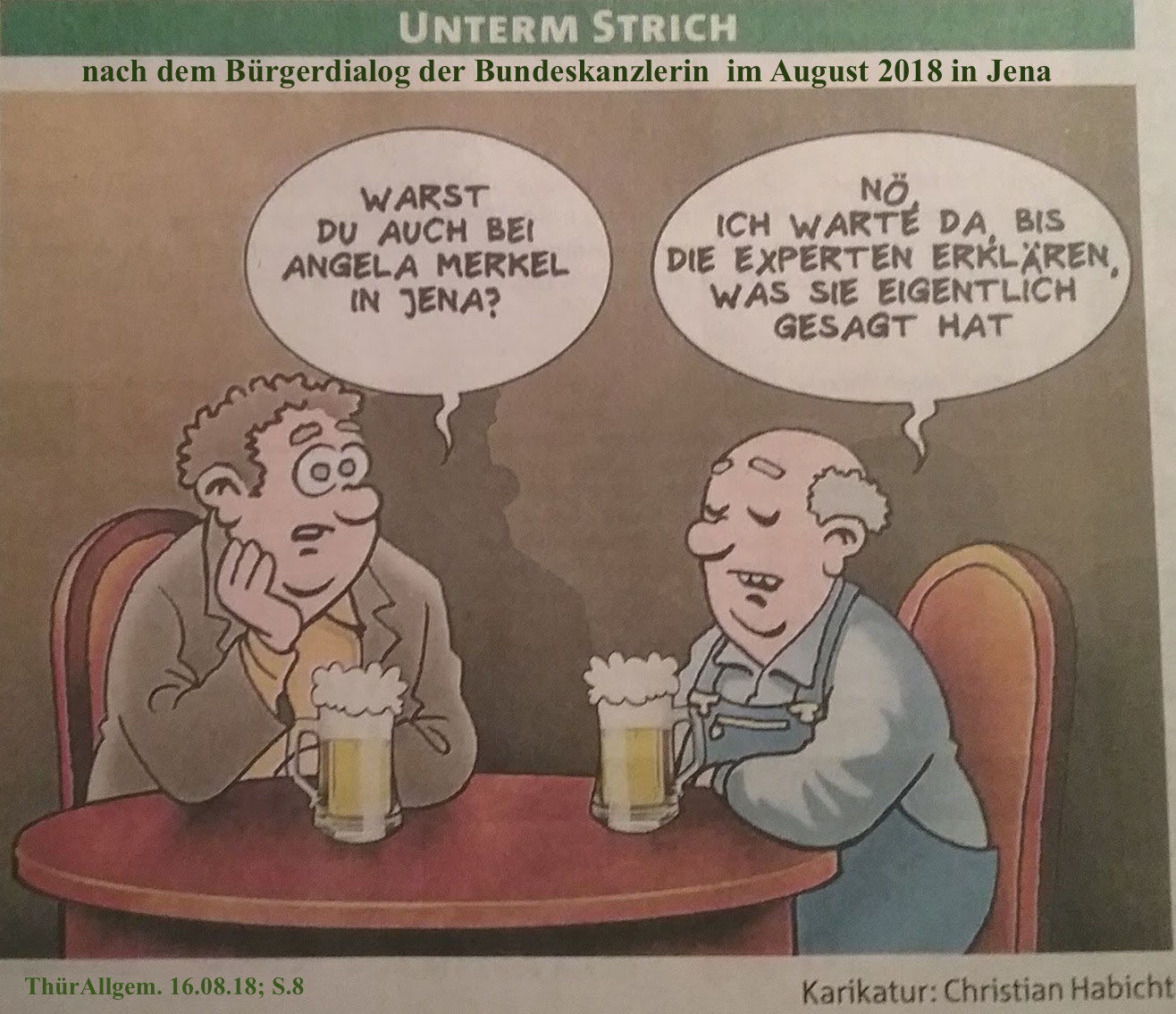 TA-Artikel über BürgerDialog in Jena 2018.08.15 2 Blog 16.08.18