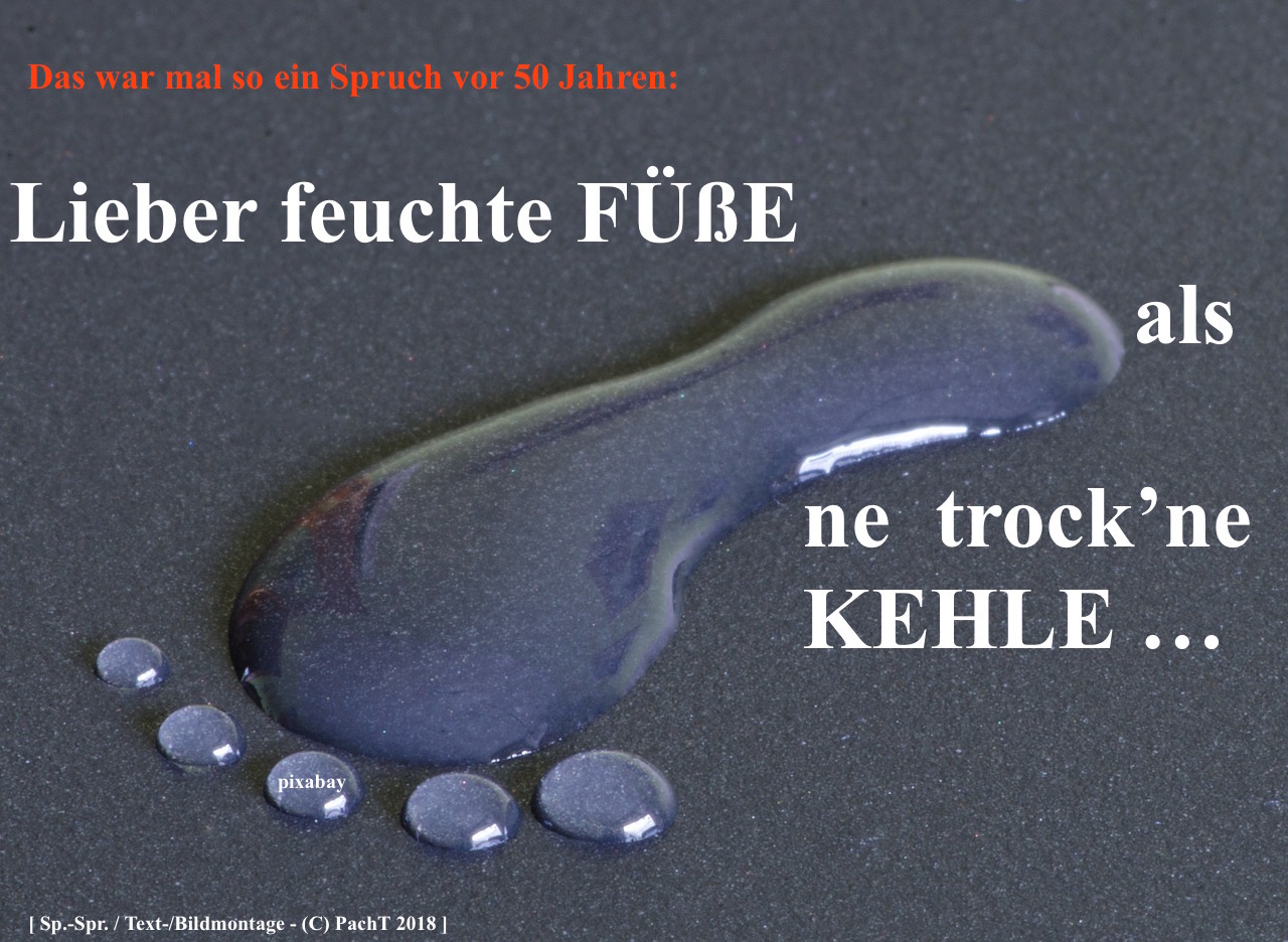 Zitat Feuchter Fuss