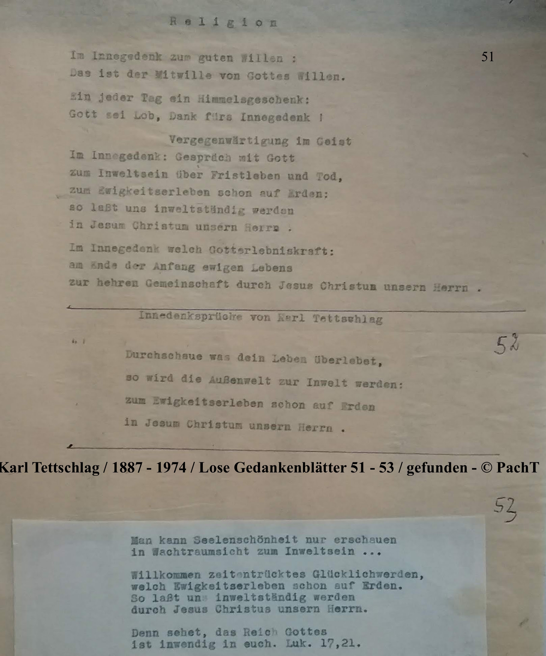 1887 - 1974 Erinnerungen an meinen Opa _ Lose GedankenBlätter 51 - 53