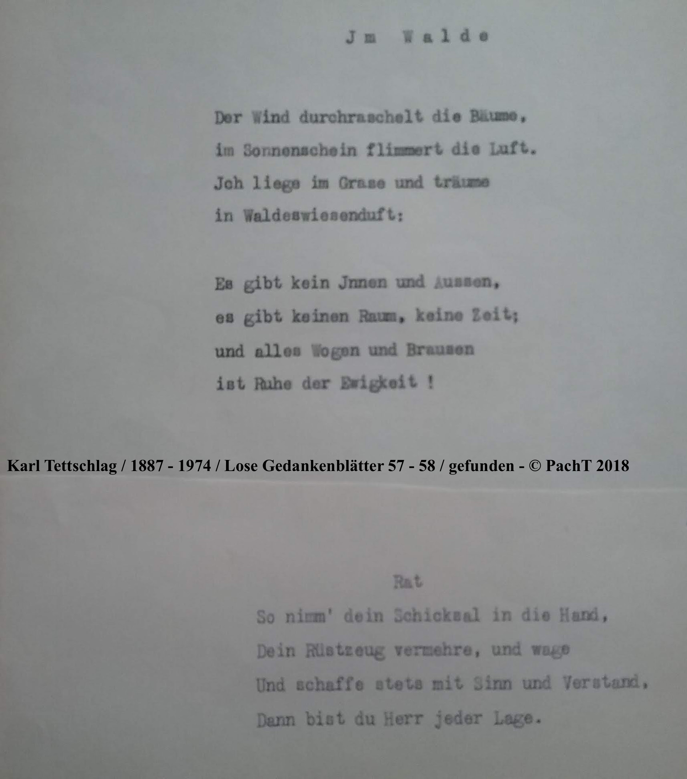 1887 - 1974 Erinnerungen an meinen Opa _ Lose GedankenBlätter 57 - 58