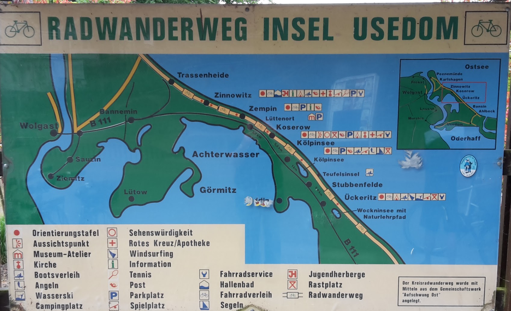 2018.06.09 - 23. URLAUB auf USEDOM 050 Orientierung in Kölpinsee