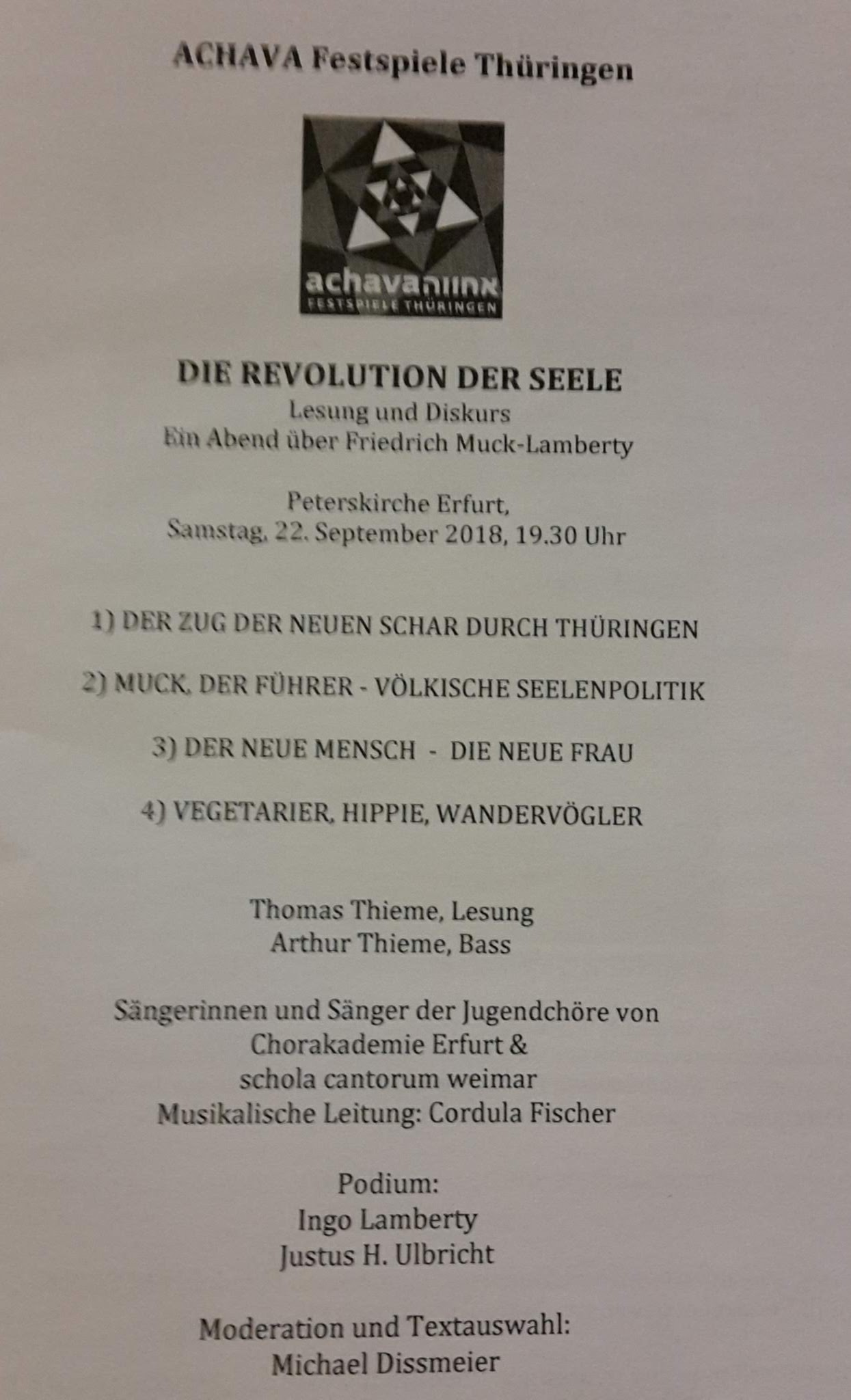 2018.09.22 ACHAVA 104 Revolution der Seele
