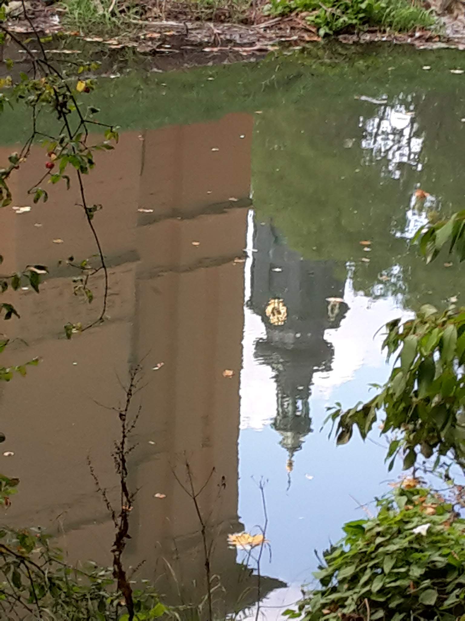 Weimar Schlossturm im Spiegel der Ilm