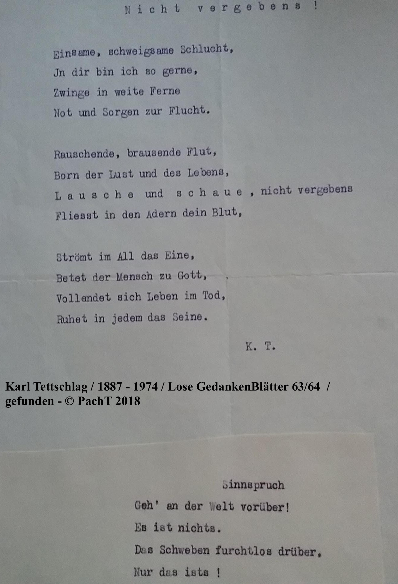 1887 - 1974 Erinnerungen an meinen Opa _ Lose GedankenBlätter 63:64