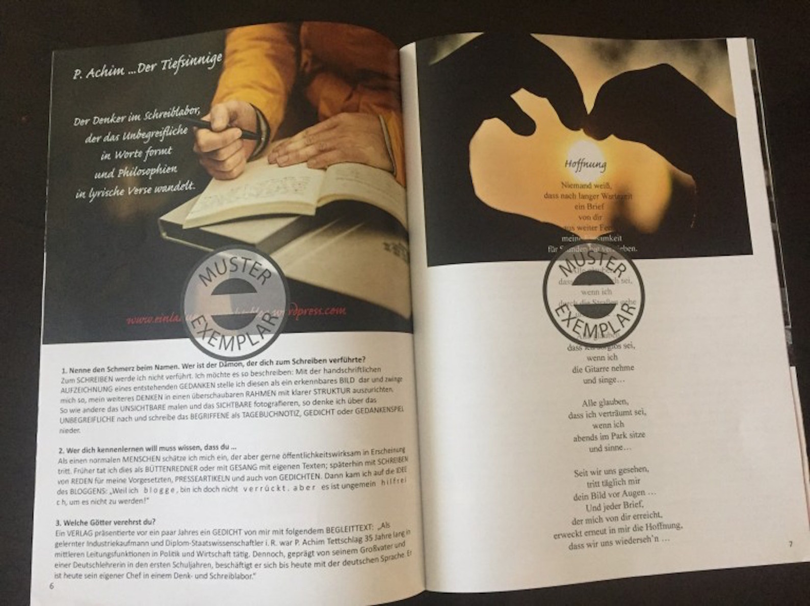 BuchMagazin MontagsLyriker. Bd. 4 S. 6_7 P. Achim