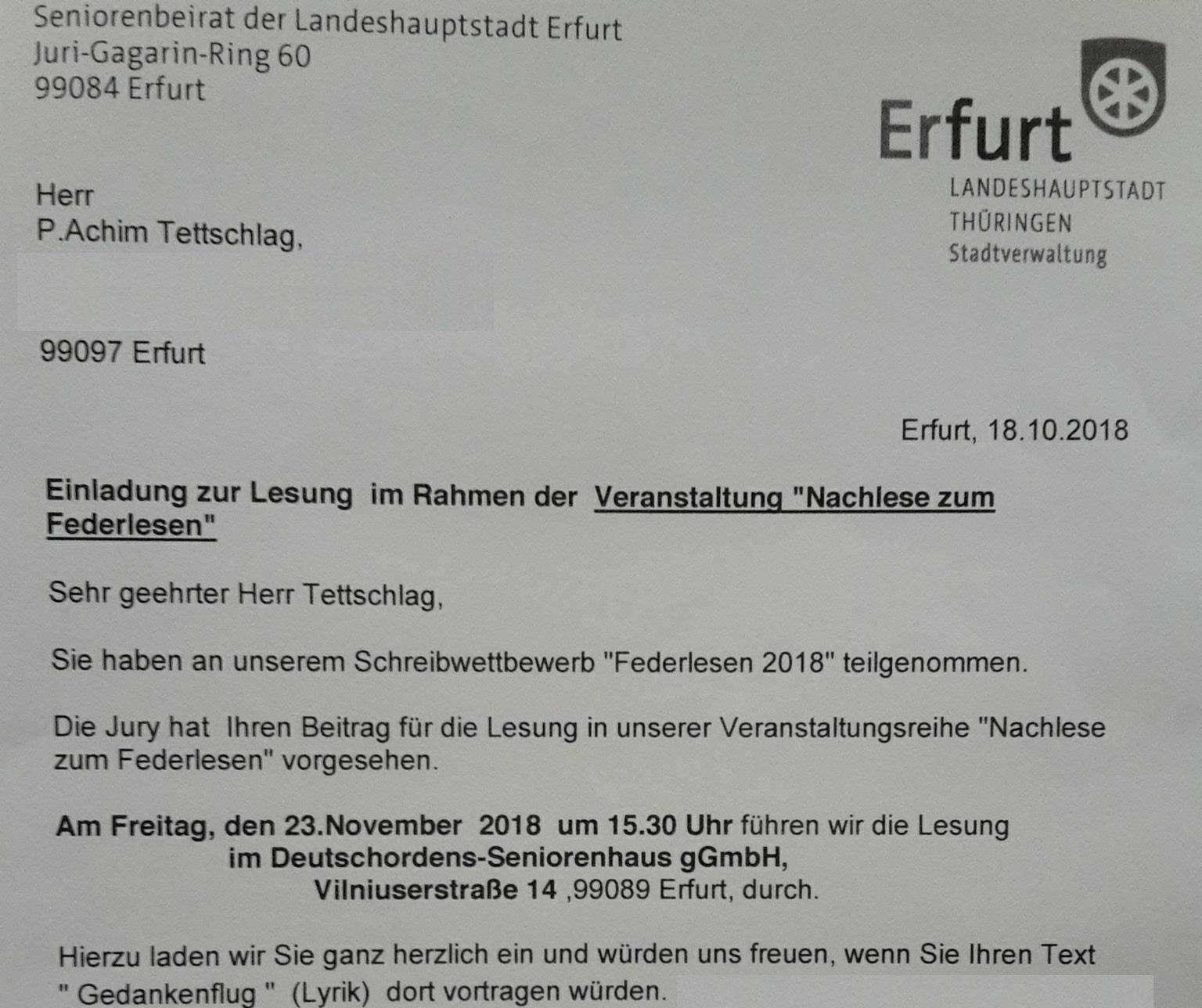 PachT _ Erste öffentliche Lesung 23.11.18