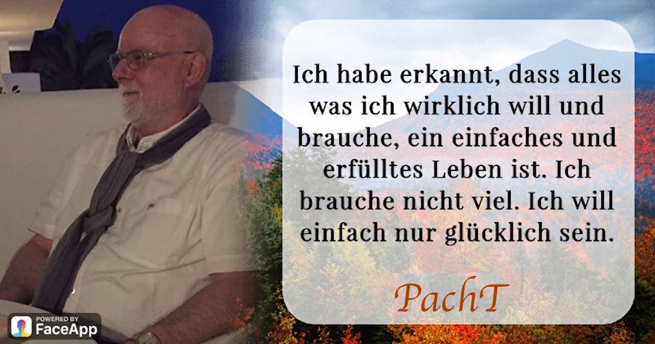 PachT Facebook über mich 2018.10.15 Richtig erkannte Erkenntnis