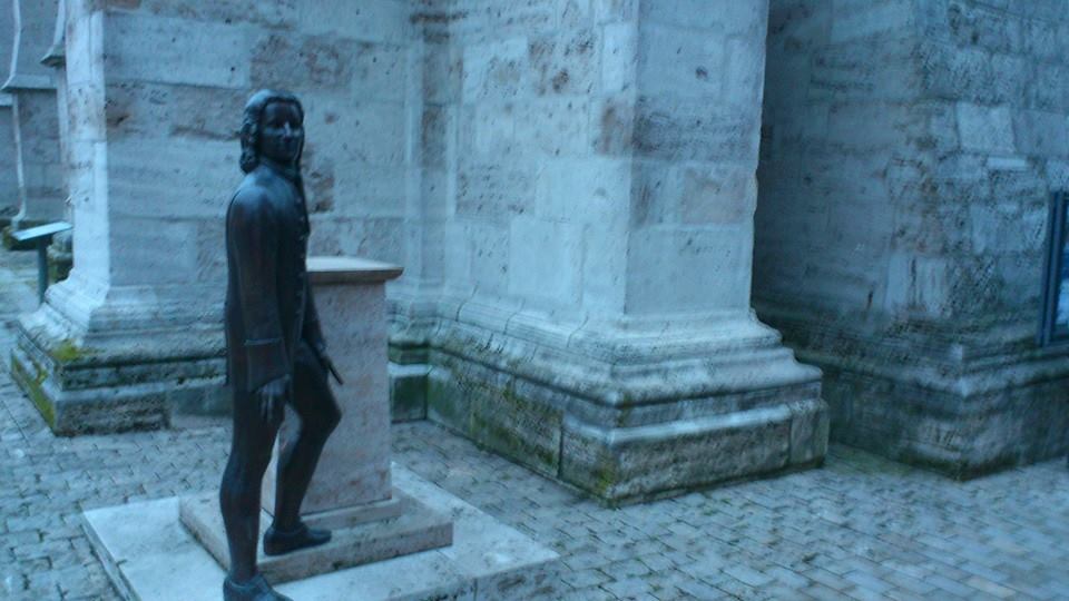 Stadt MÜHLHAUSEN 32 J.S. Bach vor Divi Blasil Kirche