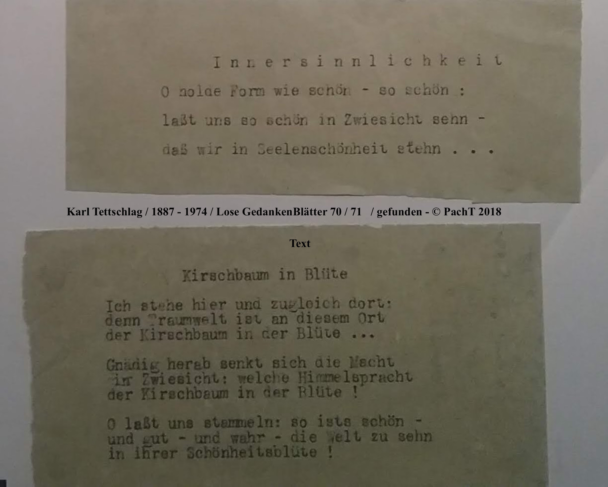 1887 - 1974 Erinnerungen an meinen Opa _ Lose GedankenBlätter 70:71