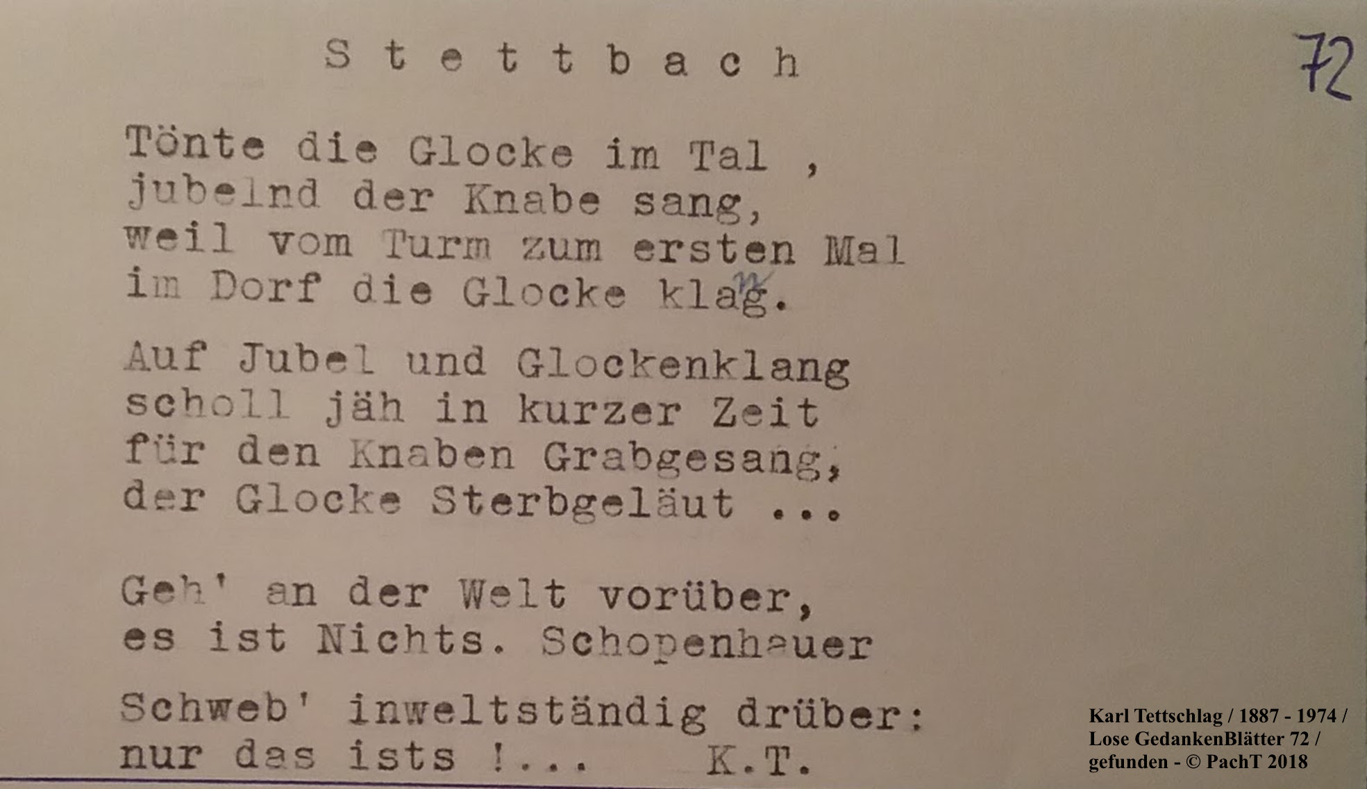 1887 - 1974 Erinnerungen an meinen Opa _ Lose GedankenBlätter 72