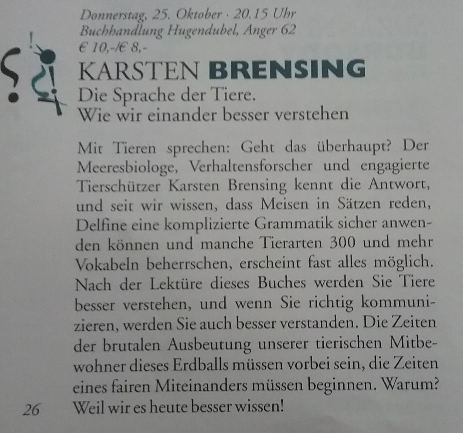 2018.10.25 HerbstLese 1 02 Sprache der Tiere