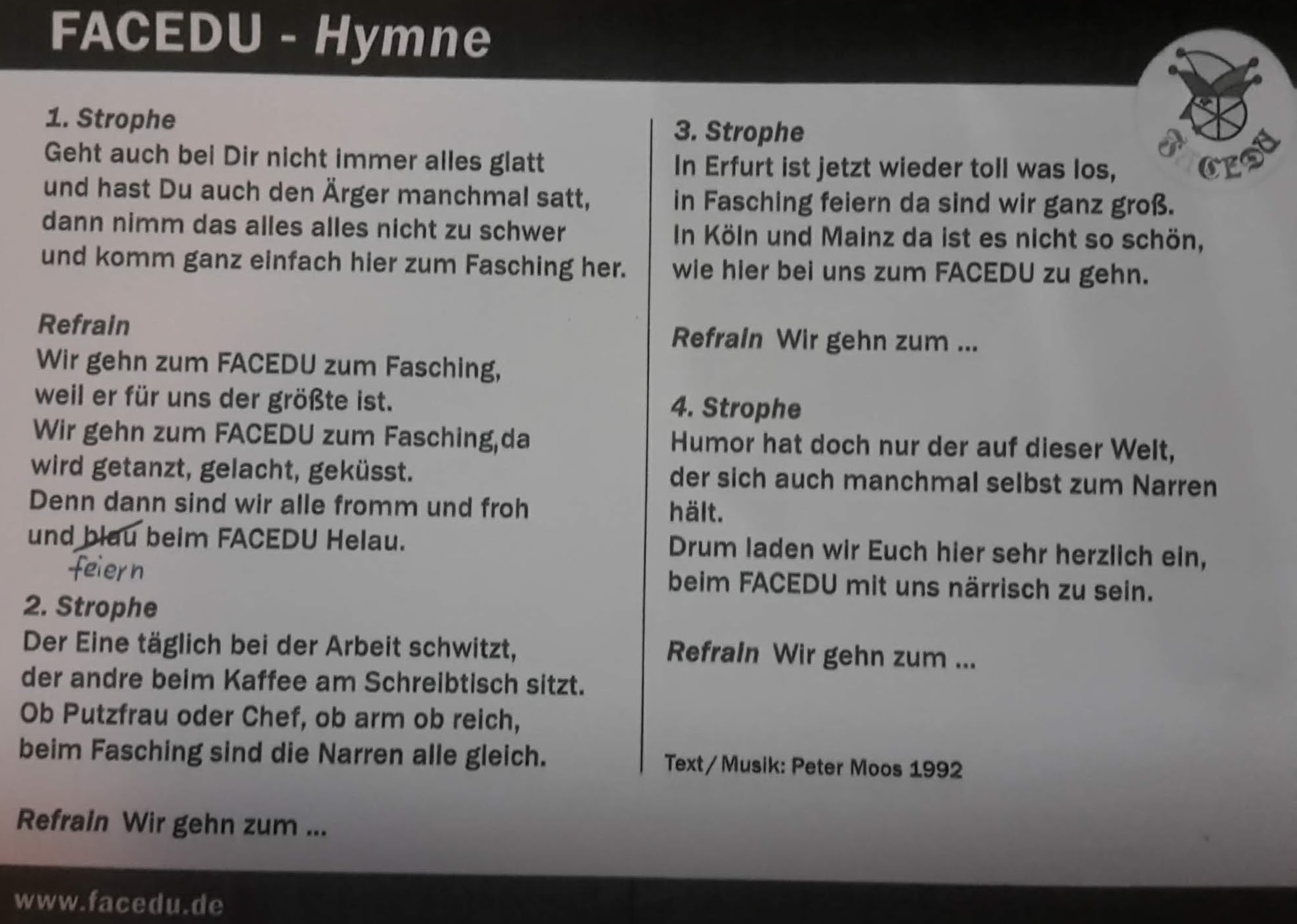 2018.11.17 _ 04 FaCeDu SessionsEröffnung 2018_19 Hymne
