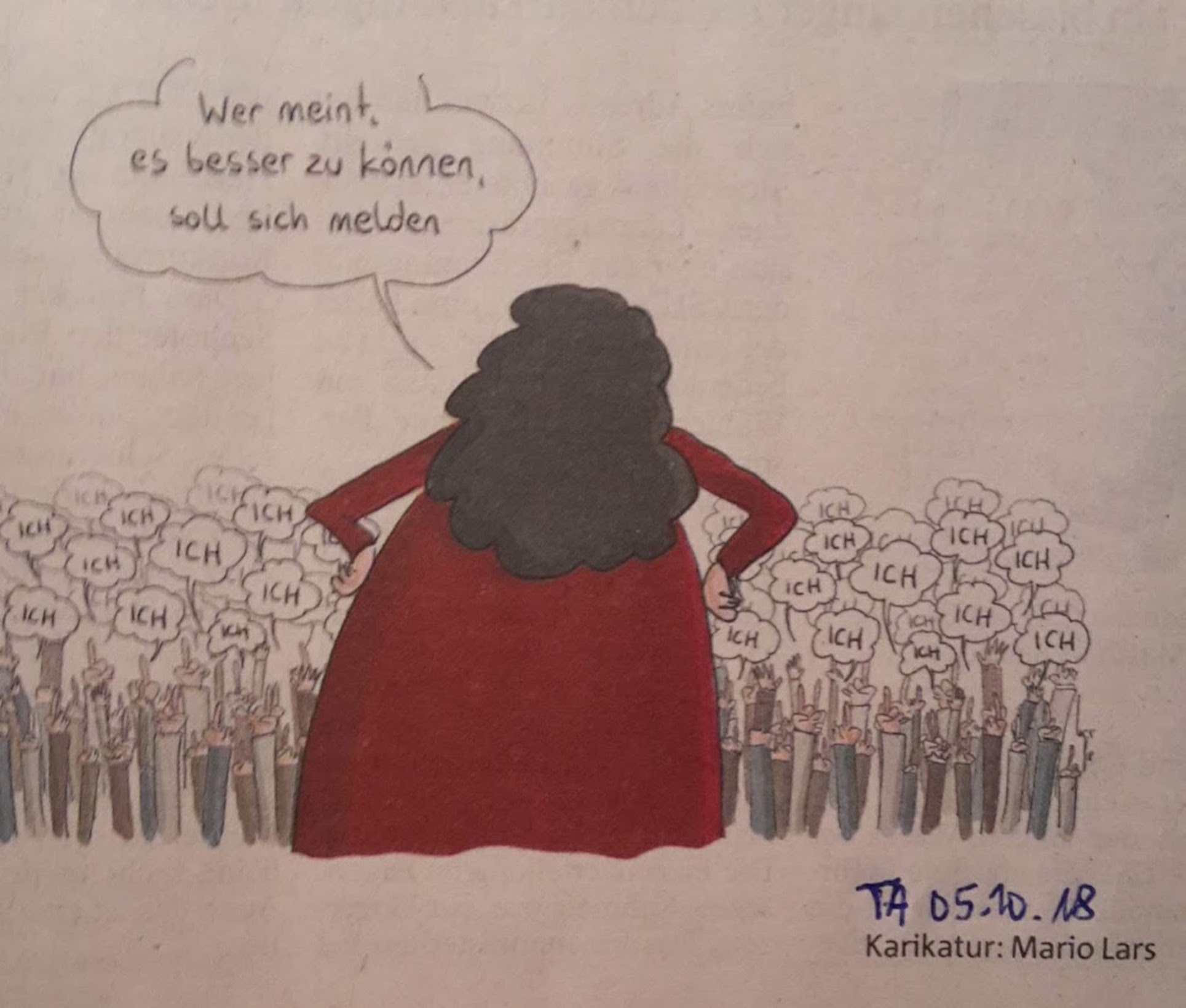 Karikatur Besserkönnen
