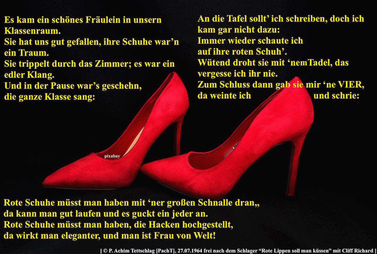 Parodie ROTE SCHUHE 1964
