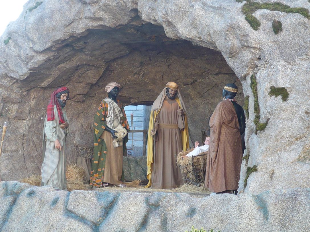 129 Weihnachtskrippe auf dem Petersplatz