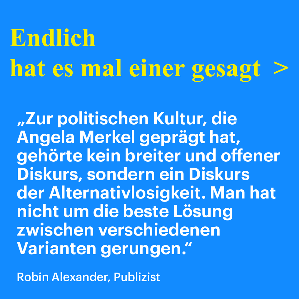 AMerkel Die alternativlose CDU-VORSITZENE