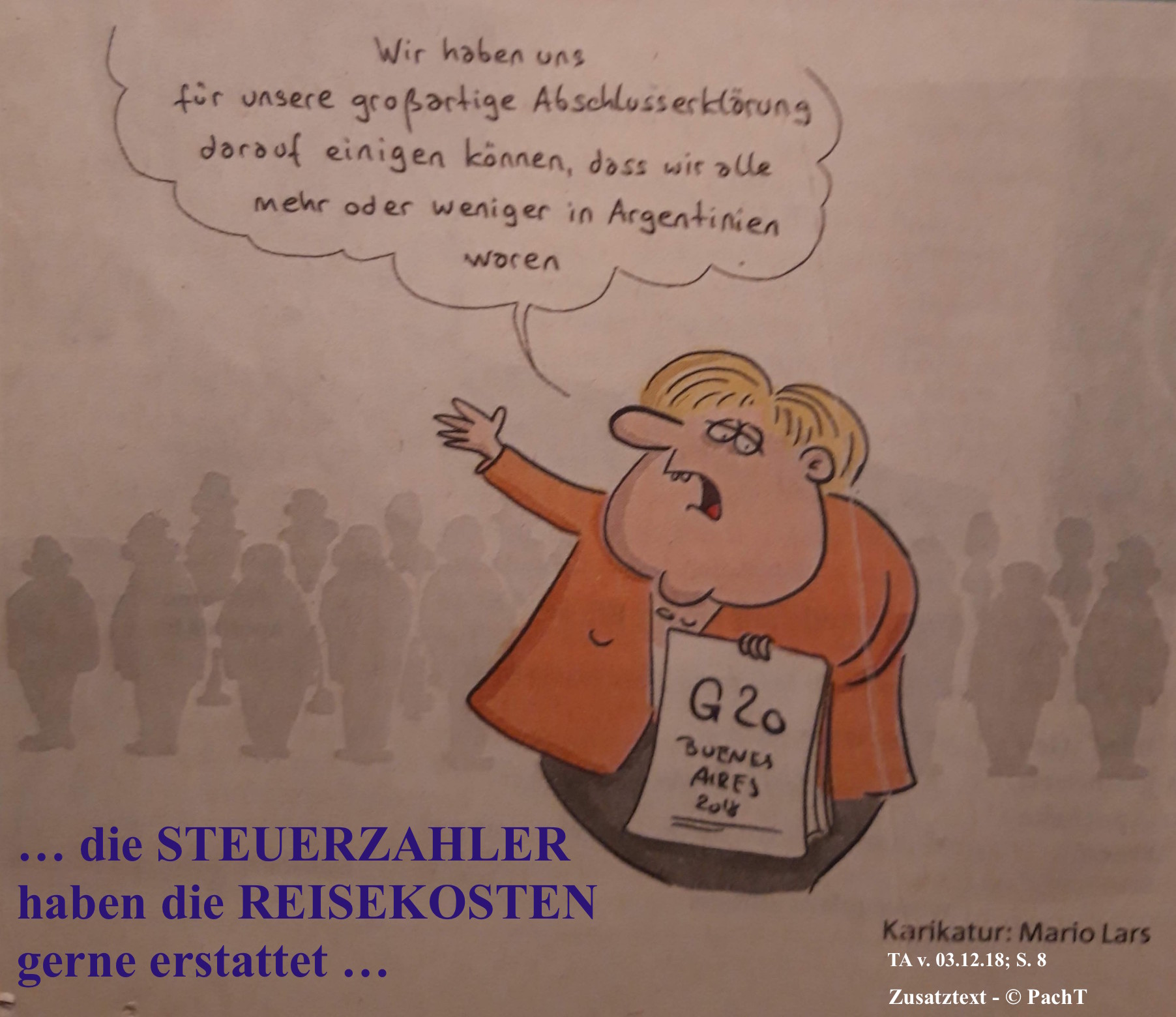 Karikatur G20 Argentinien 2018