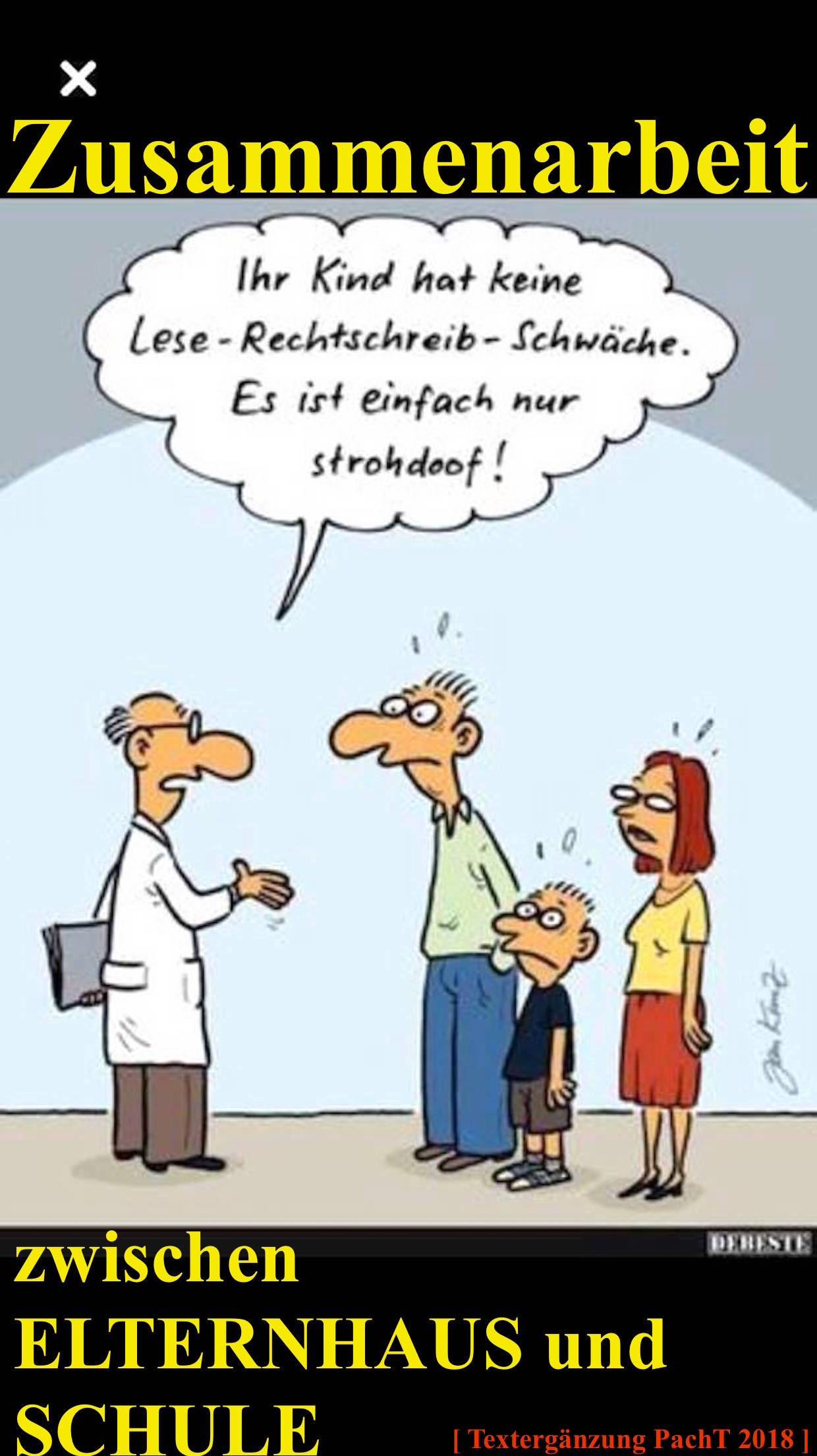 Karikatur SchulOffenbarung